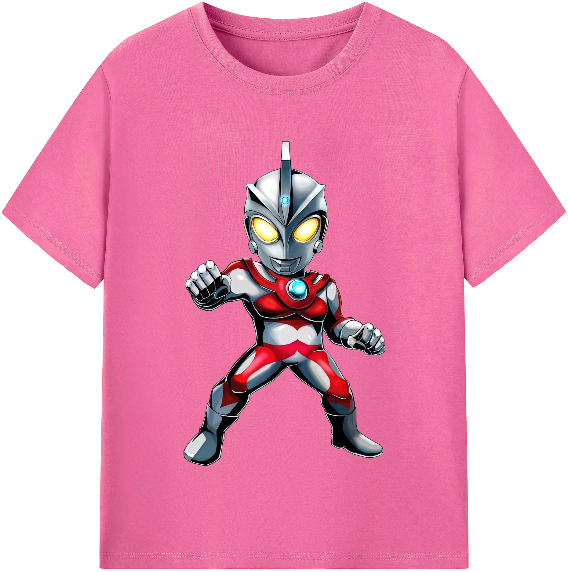 （画像用） ウルトラマン Ultraman レディースカジュアルプリントTシャツ（綿100％）